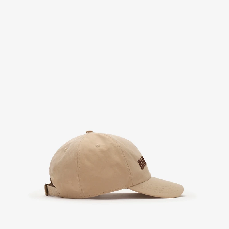 Logo Gabardine Baseball Cap in Flax beige - Men | Burberry® Official