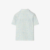Daisy Cotton Poplin Shirt in Misty blue | Burberry® Official