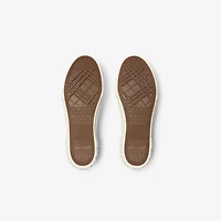 Check Sneakers in Seafoam green - Women | Burberry® Official
