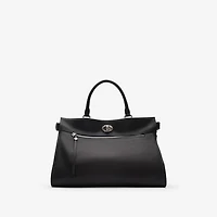 Medium Hampstead Tote​ in Black - Men, Leather | Burberry® Official