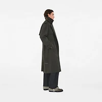 Long Gabardine Trench Coat in Graphite - Men, Cotton | Burberry® Official
