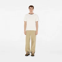 Gabardine Trousers in Hamper beige - Men | Burberry® Official