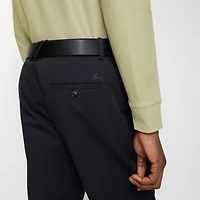 Cotton Twill Chinos in Navy - Men | Burberry® Official