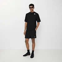 Check Trim Stretch Nylon Shorts in Black - Men | Burberry® Official