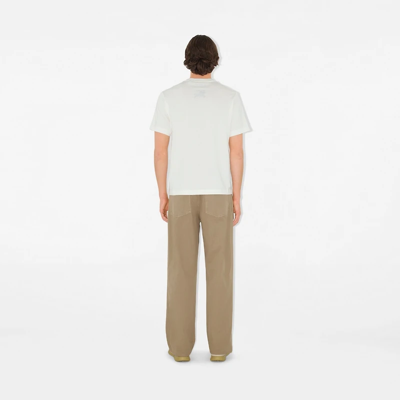 EKD Cotton T-shirt in Chalk - Men | Burberry® Official