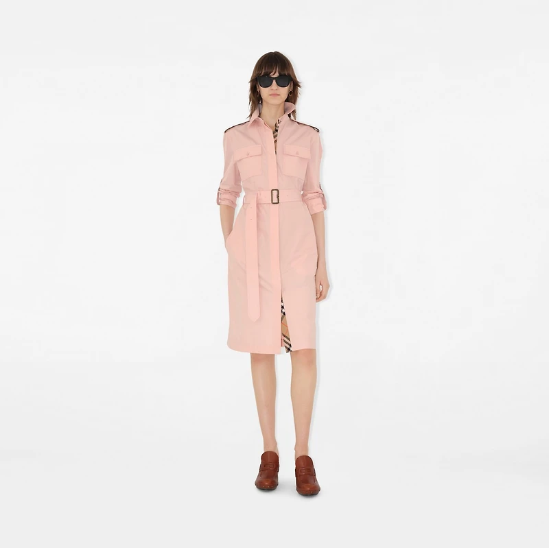 Cotton Poplin Shirt Dress in Flora - Women | Burberry® Official