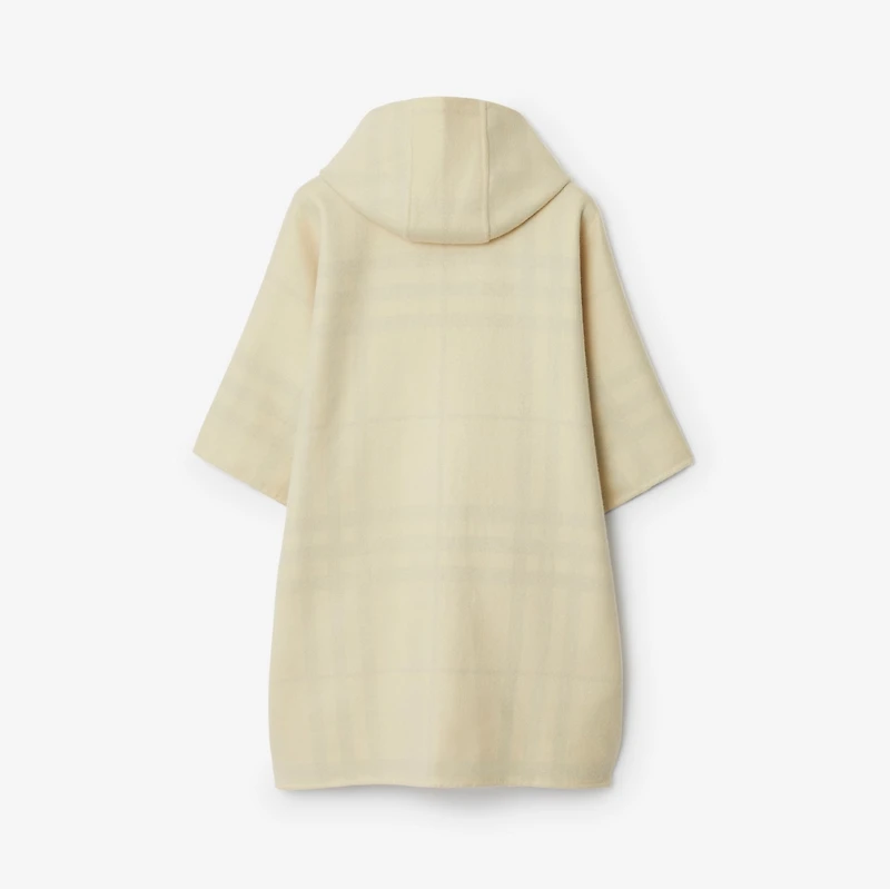 EKD Cashmere Hooded Cape in Stone | Burberry® Official