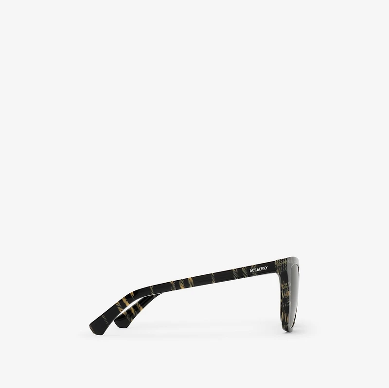 Check Square Sunglasses​ in Calico beige/grey - Women | Burberry® Official