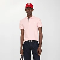 Cotton Polo Shirt in Mallow pink - Men | Burberry® Official