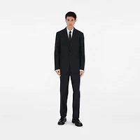 Wool Tailored Jacket in Navy - Men | Burberry® Official
