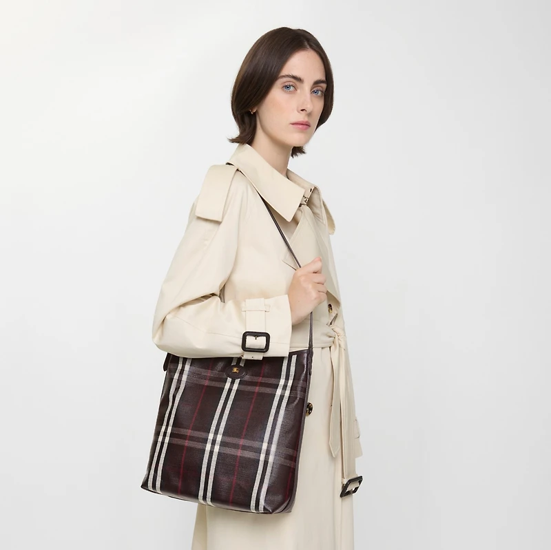 Small Highlands Shoulder Bag in Mahogany red - Women | Burberry® Official