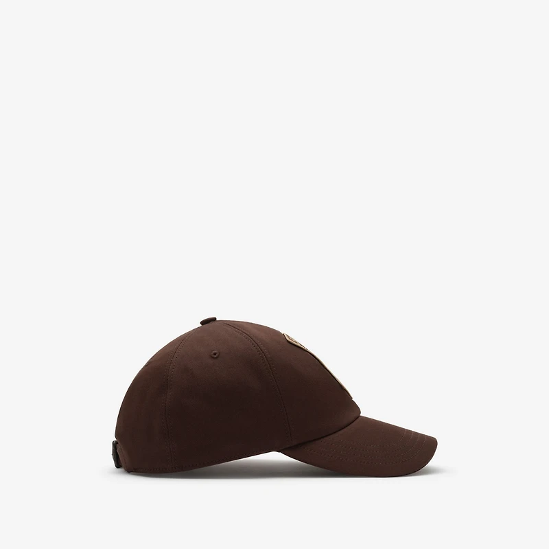 Thistle Shield Gabardine Baseball Cap in Treacle brown - Men | Burberry® Official