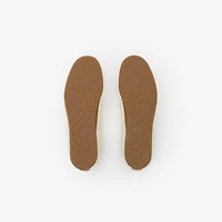 Leather Knight Runner Sneakers​ in Dove beige - Women | Burberry® Official