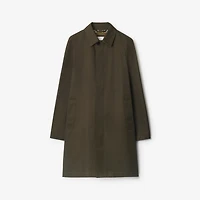 Mid-length Bonded Gabardine Car Coat in Juniper green - Men | Burberry® Official