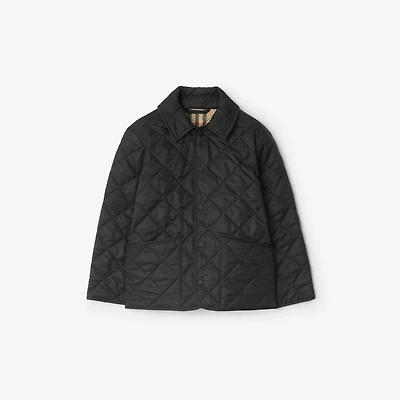Quilted Barn Jacket in Black | Burberry® Official