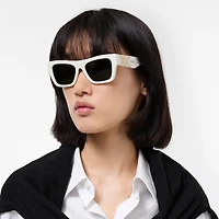 Heritage Square Sunglasses in Ceramic white - Women | Burberry® Official