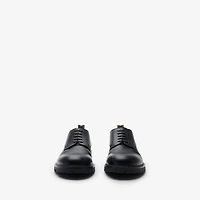 Leather Rogue Derby Shoes in Black - Men | Burberry® Official