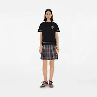 B Heart Cotton T-shirt in Black - Women | Burberry® Official