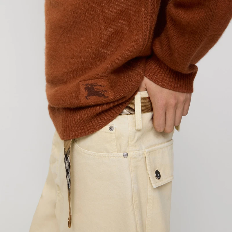 Cashmere Sweater in Ginger orange - Men | Burberry® Official