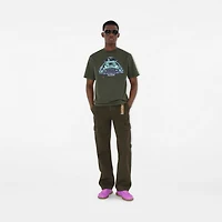 Car Cotton T-shirt in Yew green - Men | Burberry® Official