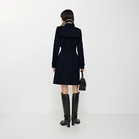 Mid-length Chelsea Heritage Trench Coat in Coal blue - Women, Cotton Gabardine | Burberry® Official