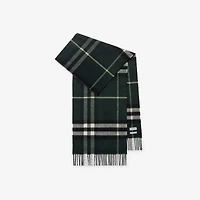 Check Cashmere Scarf in Anchor | Burberry® Official