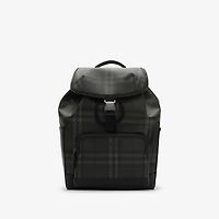 City Check Clip Backpack in Iron grey - Men, Technical, Cotton | Burberry® Official