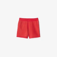 Cotton Nylon Mesh Shorts in Pillar | Burberry® Official