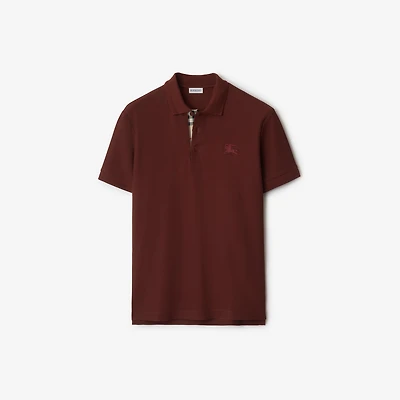 Cotton Polo Shirt in Box red - Men | Burberry® Official