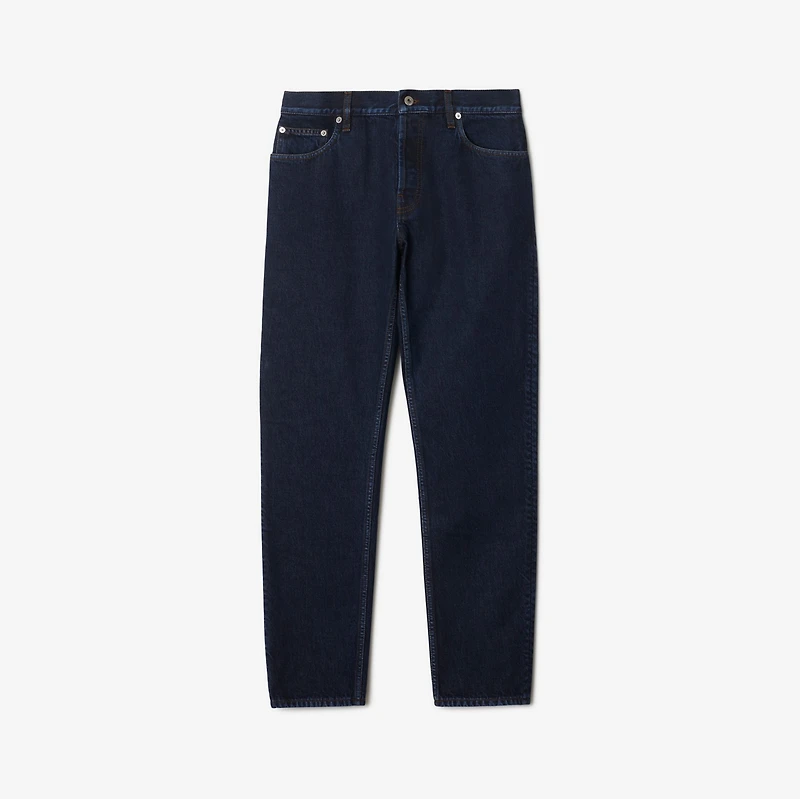 Slim Fit Jeans in Indigo blue - Men, Cotton | Burberry® Official