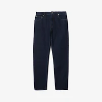 Slim Fit Jeans in Indigo blue - Men, Cotton | Burberry® Official