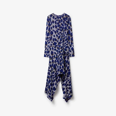 Strawberry Cotton Silk Dress - Women | Burberry® Official