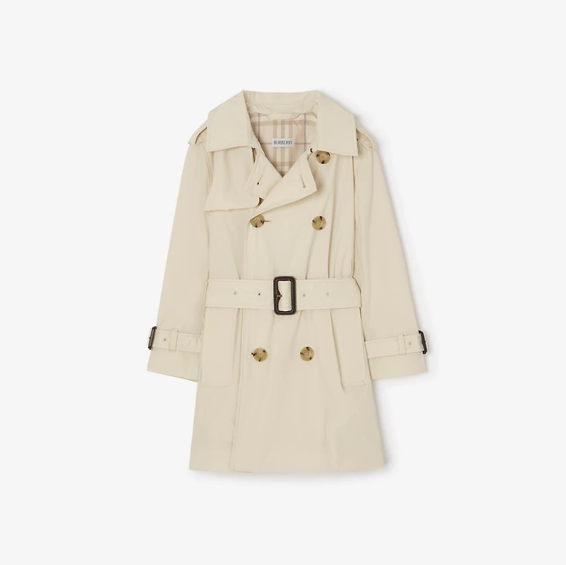 Stretch Nylon Trench Coat in Dove beige | Burberry® Official