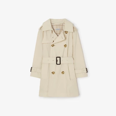 Stretch Nylon Trench Coat in Dove beige | Burberry® Official