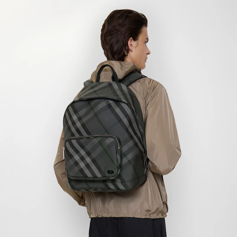 Grid Backpack in Charcoal grey - Men, Nylon, Technical | Burberry® Official