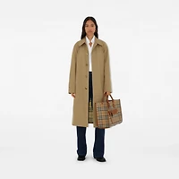 Medium Freya Tote in Archive beige/briar brown - Women | Burberry® Official