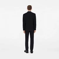 Wool Mohair Tailored Trousers in Black - Men | Burberry® Official