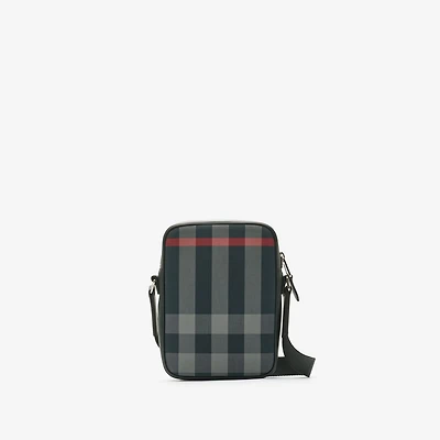 Check Crossbody Bag in Navy/grey - Men | Burberry® Official