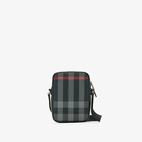 Check Crossbody Bag in Navy/grey - Men | Burberry® Official