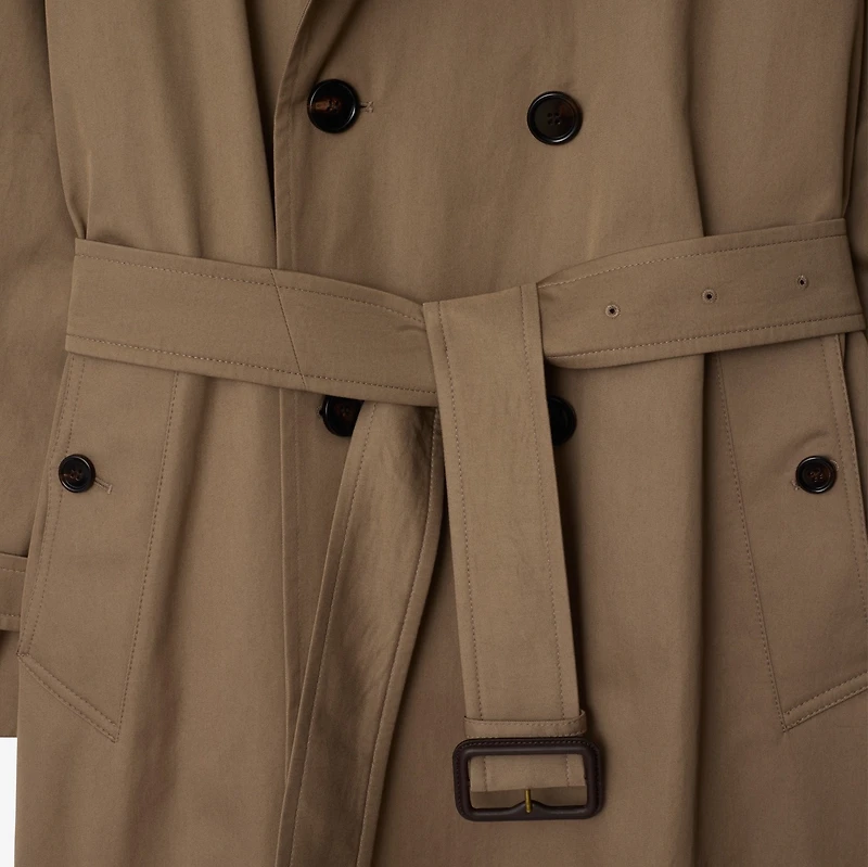 Long Gabardine Trench Coat in Clay brown - Men | Burberry® Official