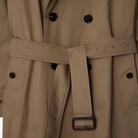 Long Gabardine Trench Coat in Clay brown - Men | Burberry® Official