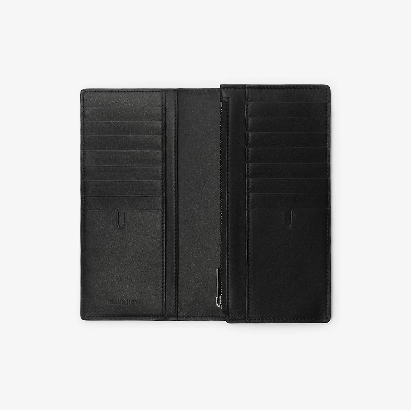 City Check Continental Wallet in Iron grey - Men, Technical, Cotton | Burberry® Official