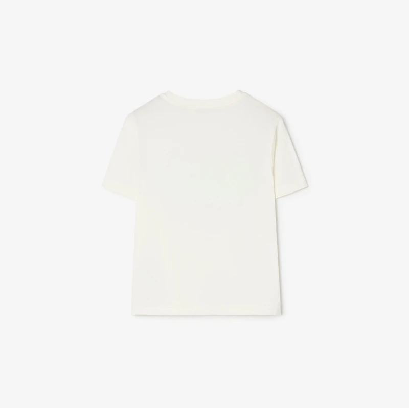 Knight Stamp Cotton T-shirt in Chalk white | Burberry® Official