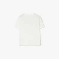 Knight Stamp Cotton T-shirt in Chalk white | Burberry® Official