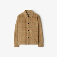 Check Corduroy Overshirt in Sand - Men, Cotton | Burberry® Official