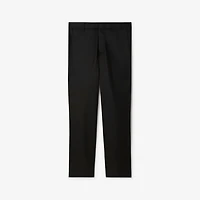 Cotton Chinos in Black - Men | Burberry® Official