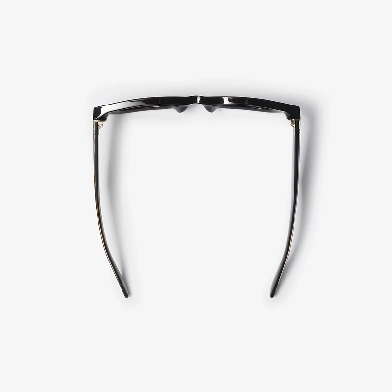 Inlaid Check Square Sunglasses in Tortoiseshell - Women | Burberry® Official