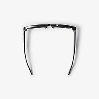 Inlaid Check Square Sunglasses in Tortoiseshell - Women | Burberry® Official