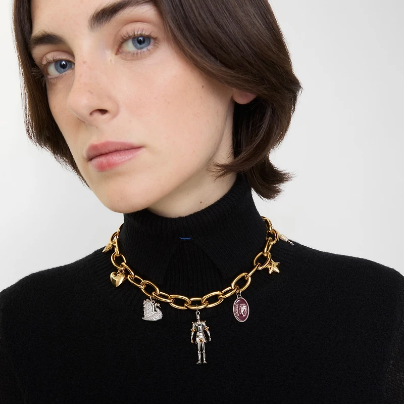 Charm Necklace​ in Gold/multicolour - Women | Burberry® Official