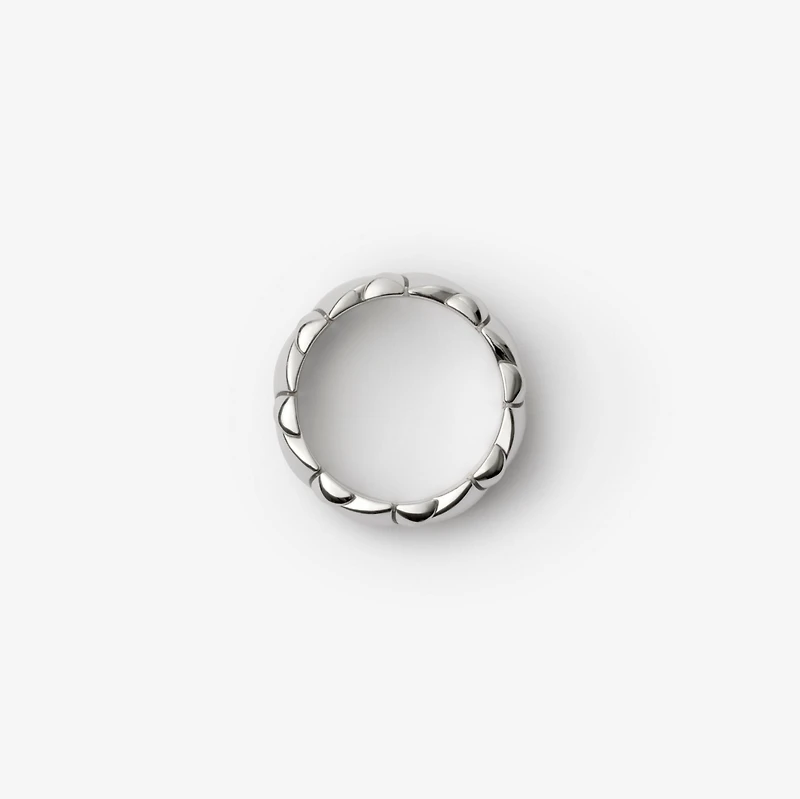 Shield Segment Ring in Silver - Women | Burberry® Official